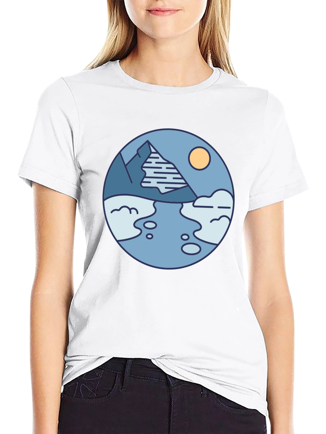 Mountain River Graphic T-Shirt