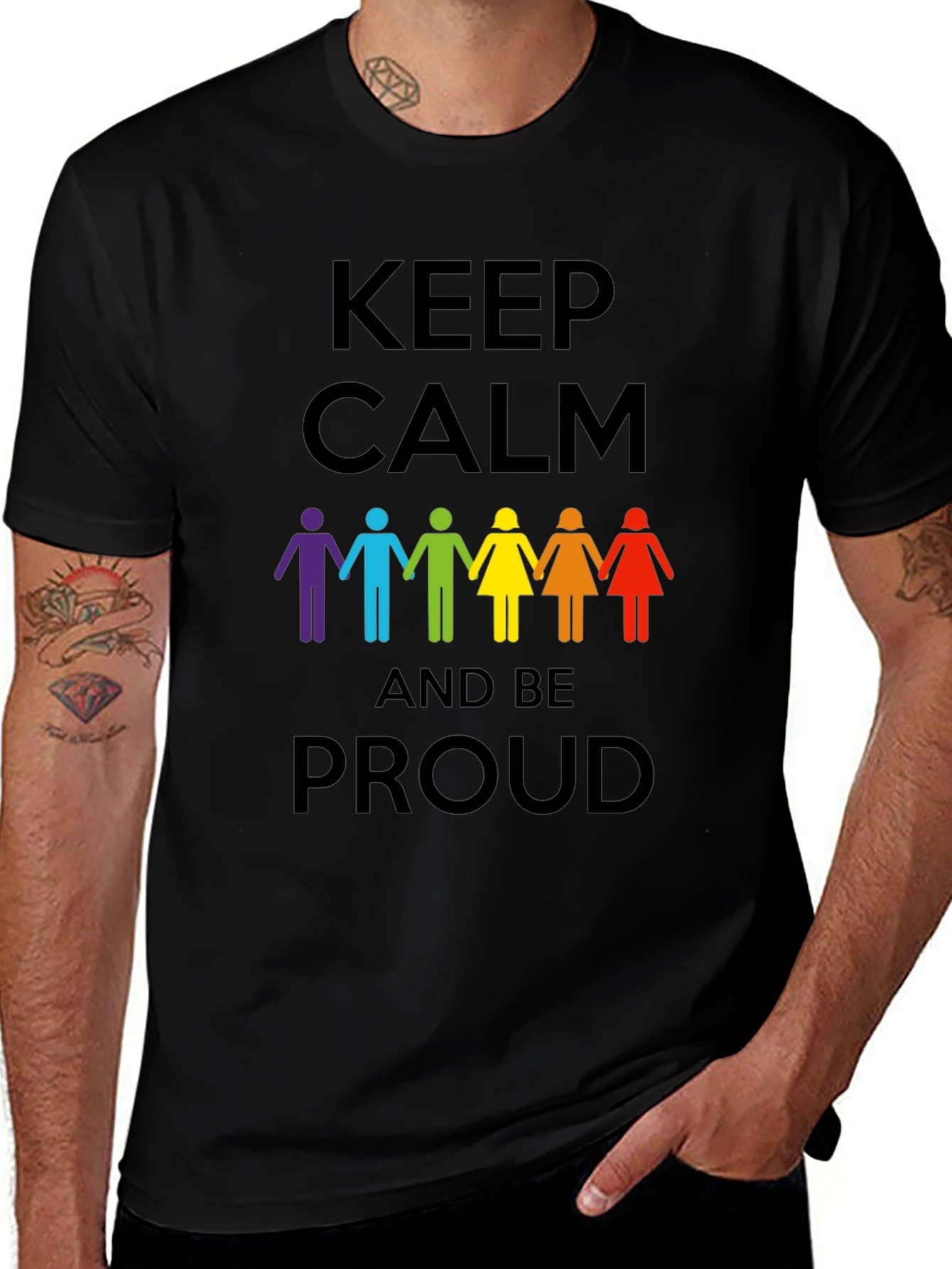 Keep Calm and Be Proud Graphic Tee