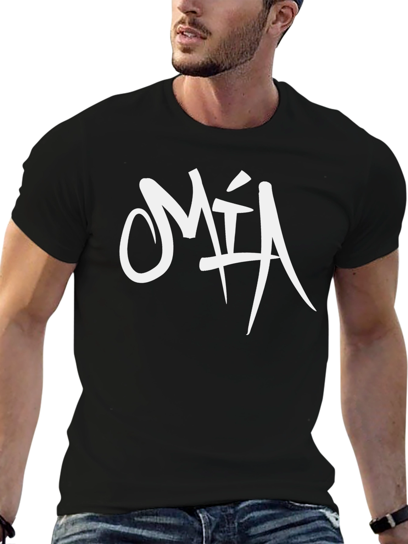 M.I.A. Graphic Tee - Black Cotton T-Shirt