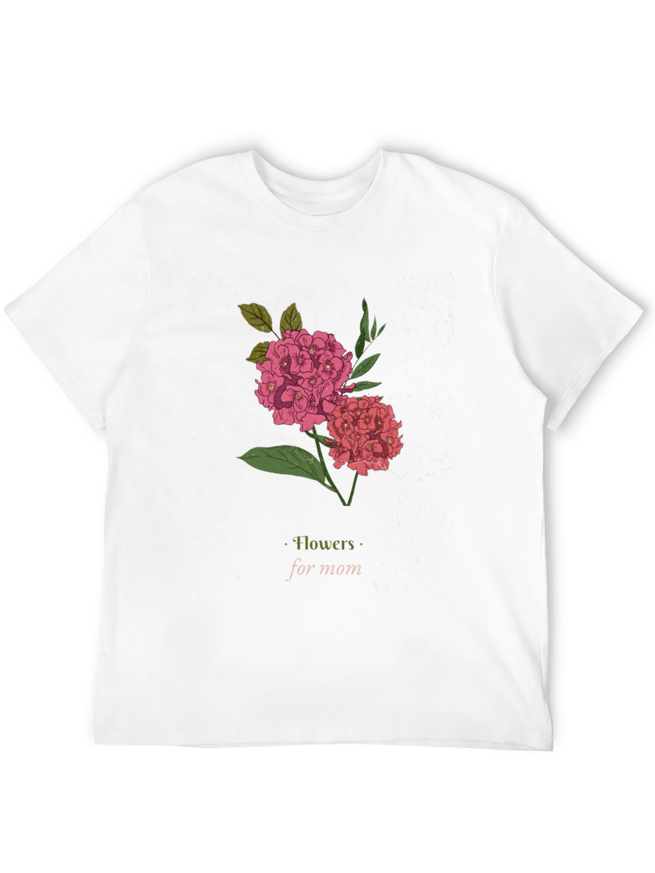 Flowers For Mom Black T-Shirt