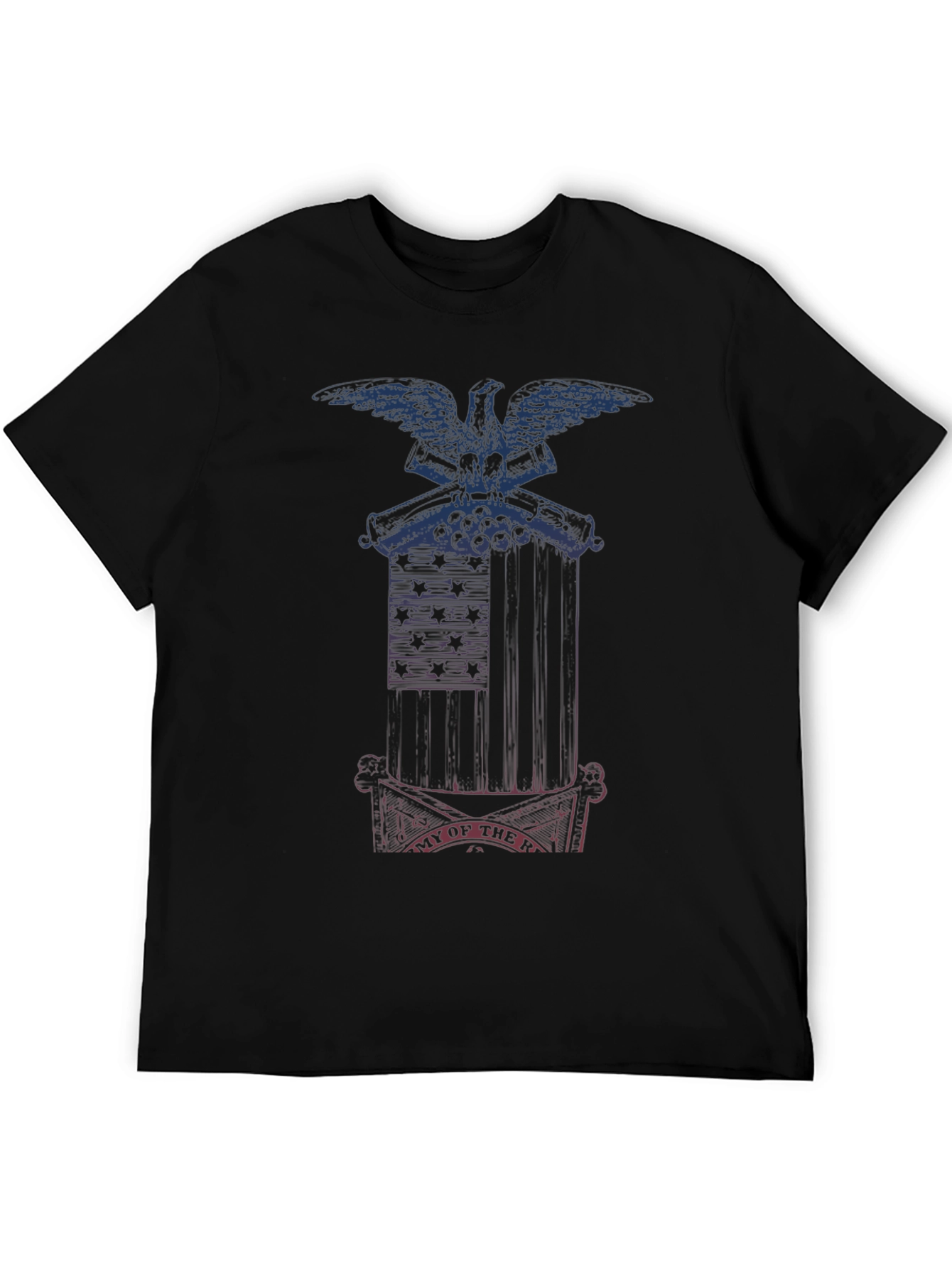 Patriotic Graphic Tee - Eagle & Cannons Design