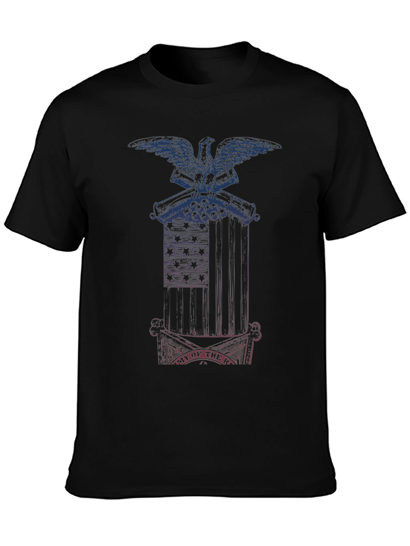Patriotic Graphic Tee - Eagle & Cannons Design