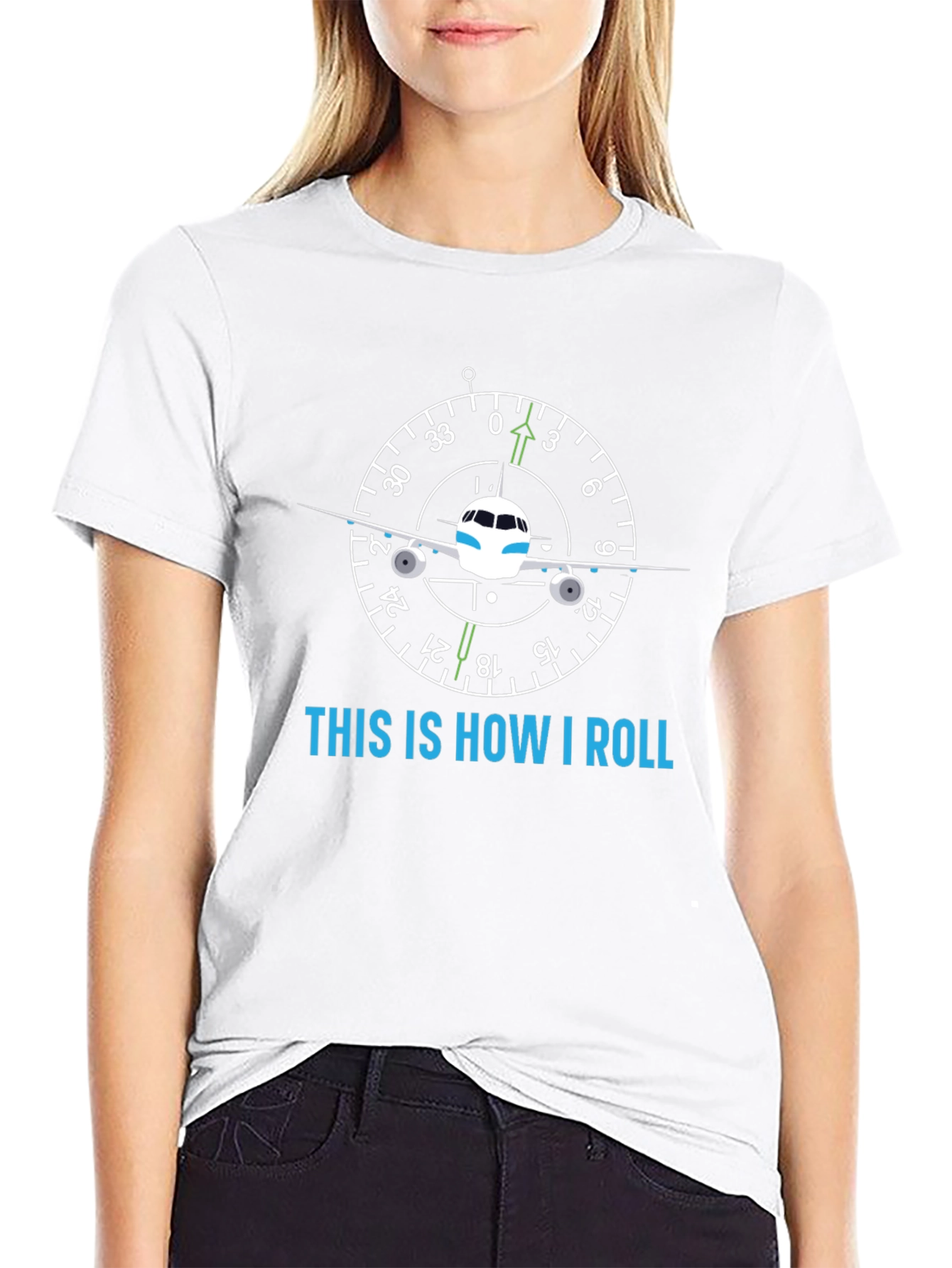 Pilot Attitude Indicator Graphic T-Shirt