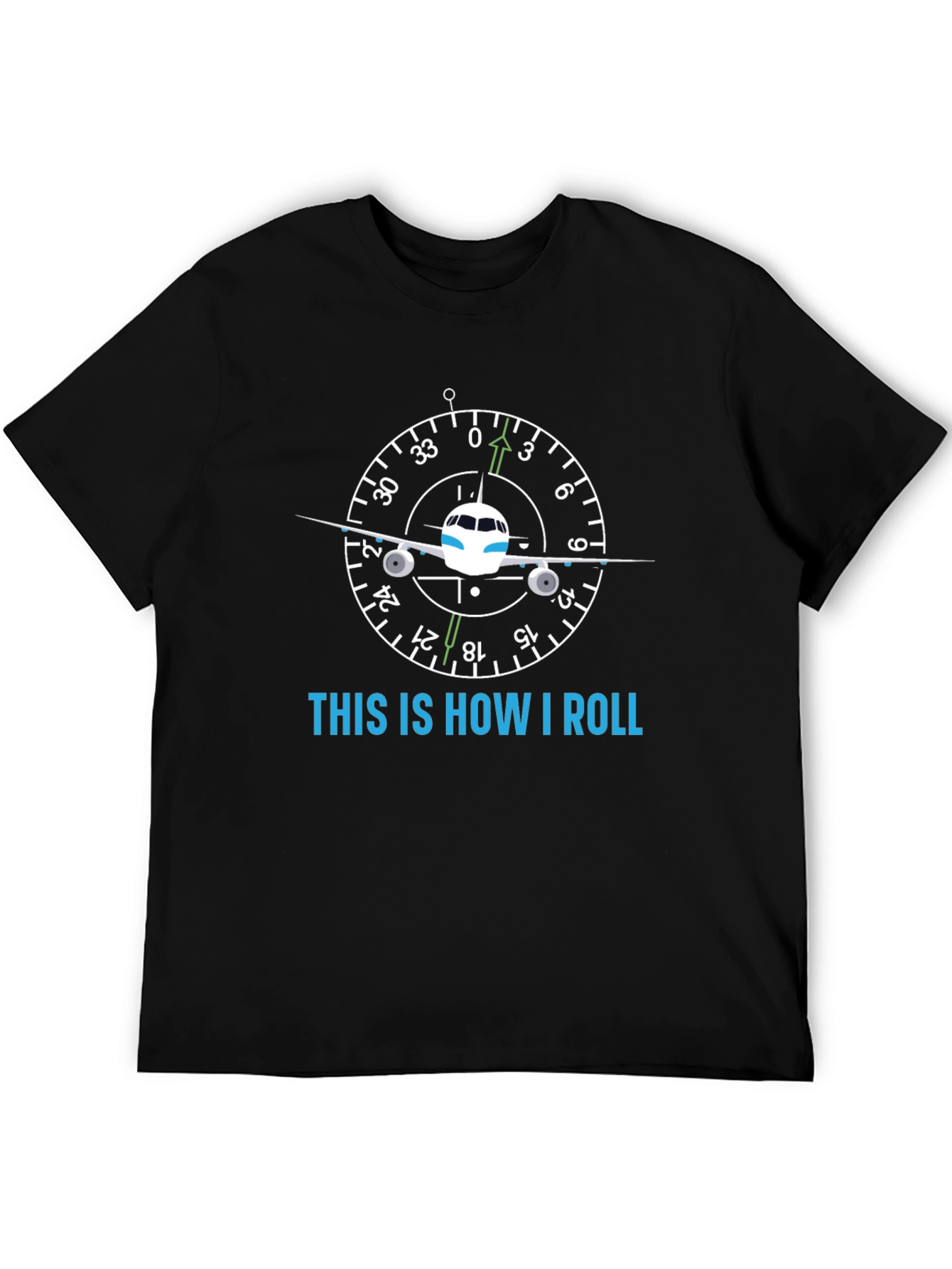 Pilot Attitude Indicator Graphic T-Shirt