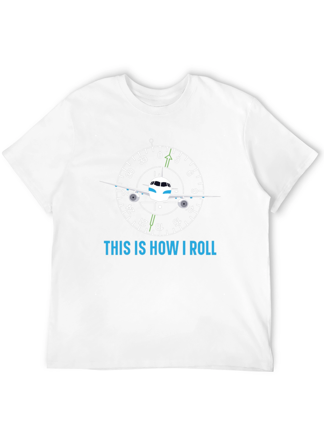 Pilot Attitude Indicator Graphic T-Shirt
