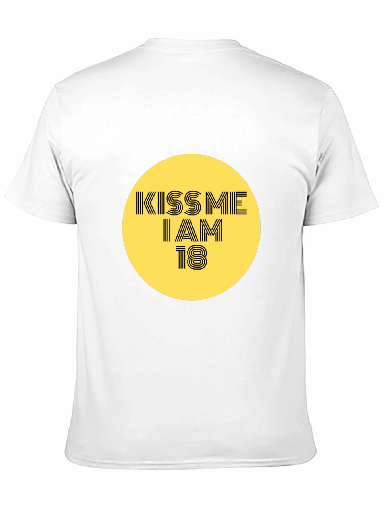 Kiss Me I Am 18 Graphic Tee - Black