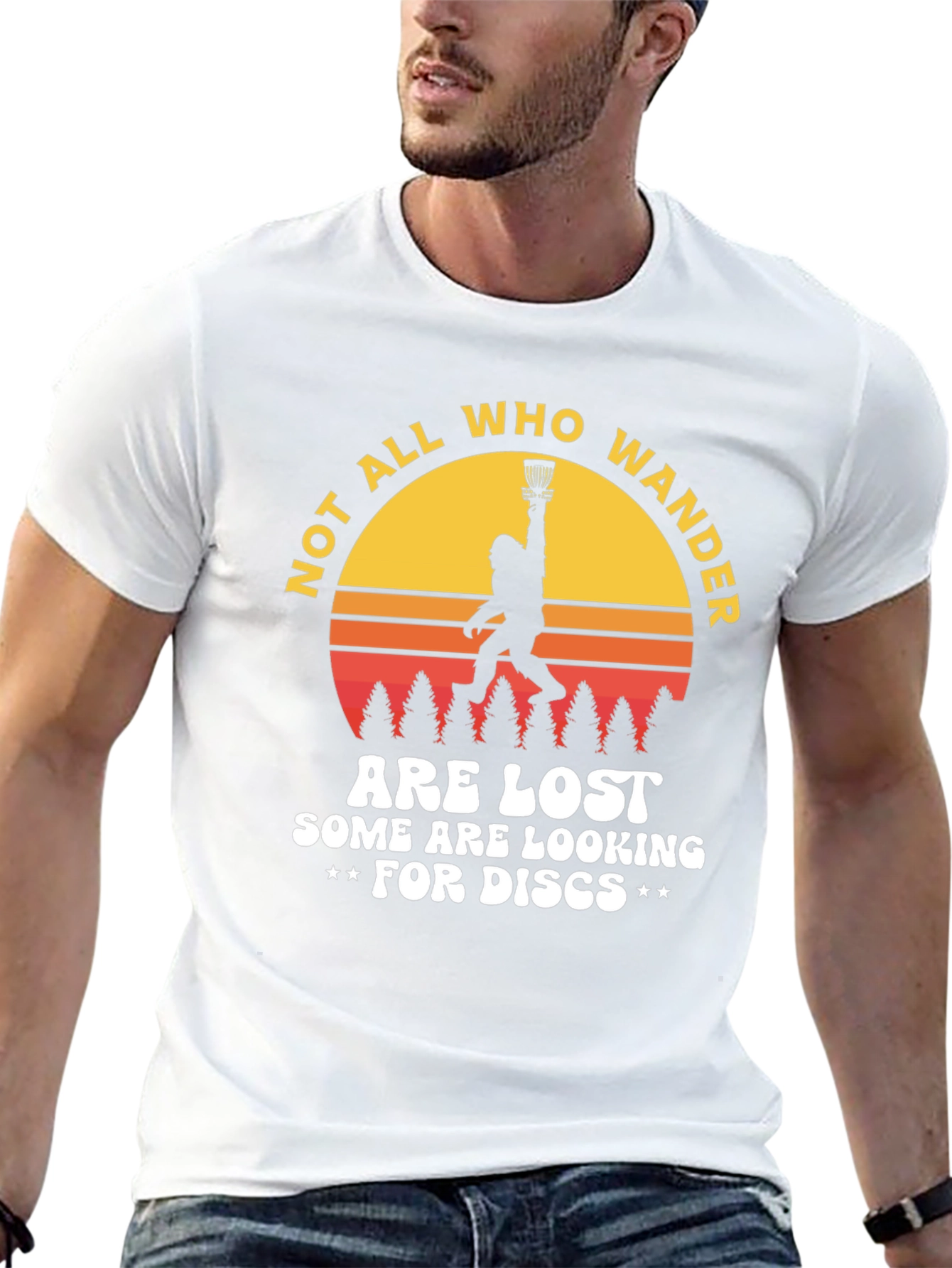 Not All Who Wander Disc Golf Tee