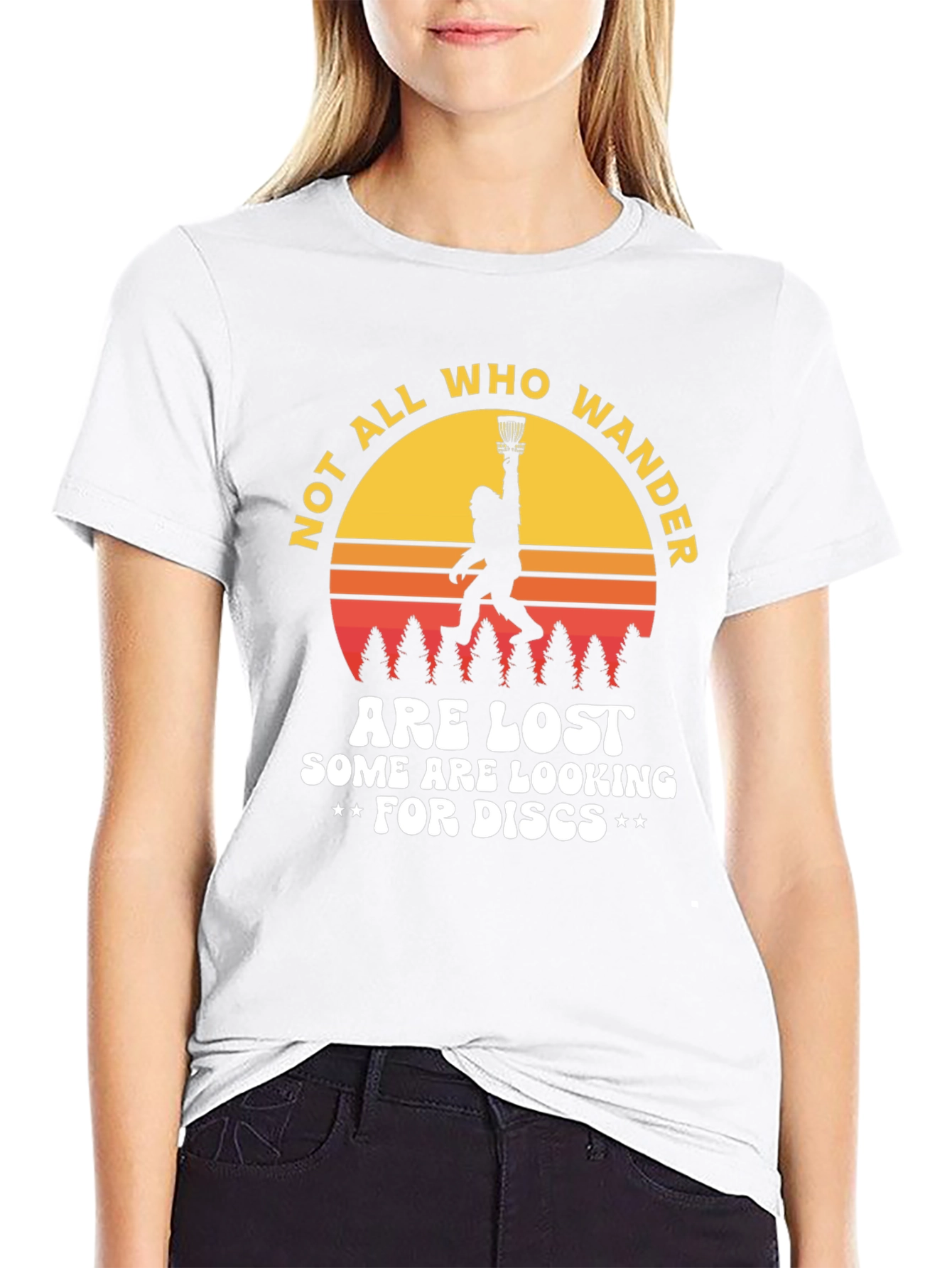 Not All Who Wander Disc Golf Tee