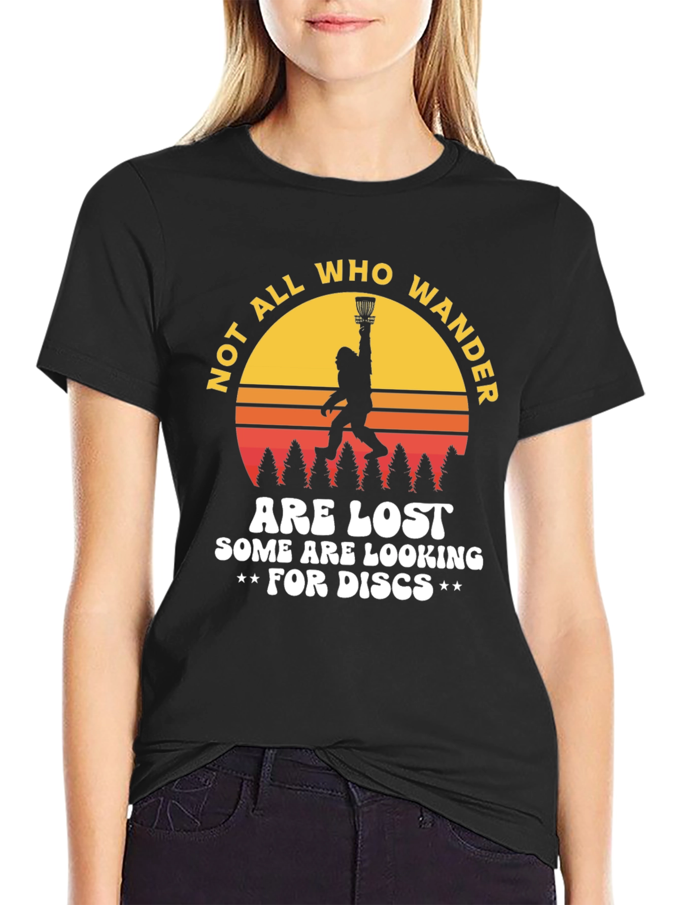 Not All Who Wander Disc Golf Tee