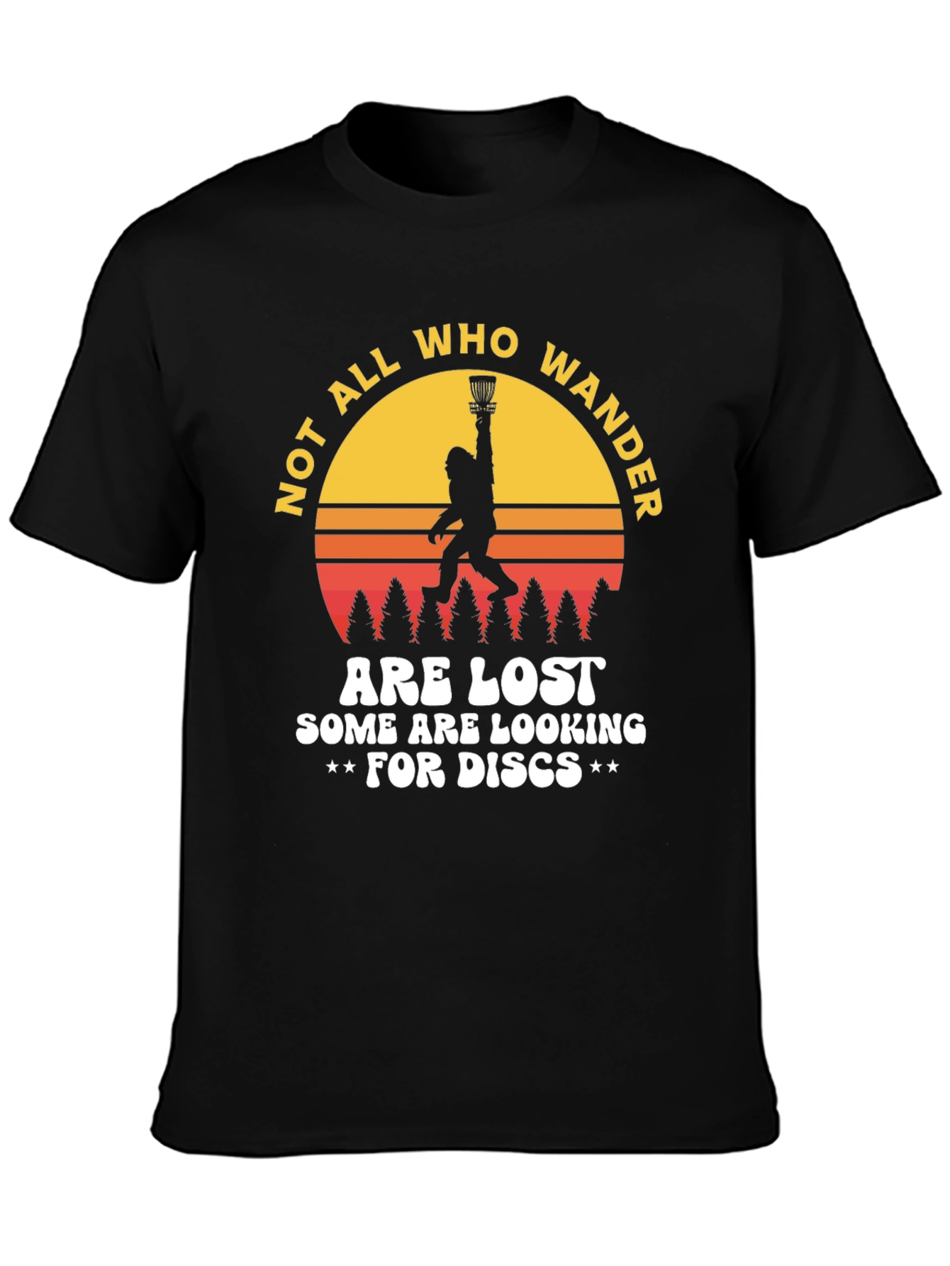 Not All Who Wander Disc Golf Tee