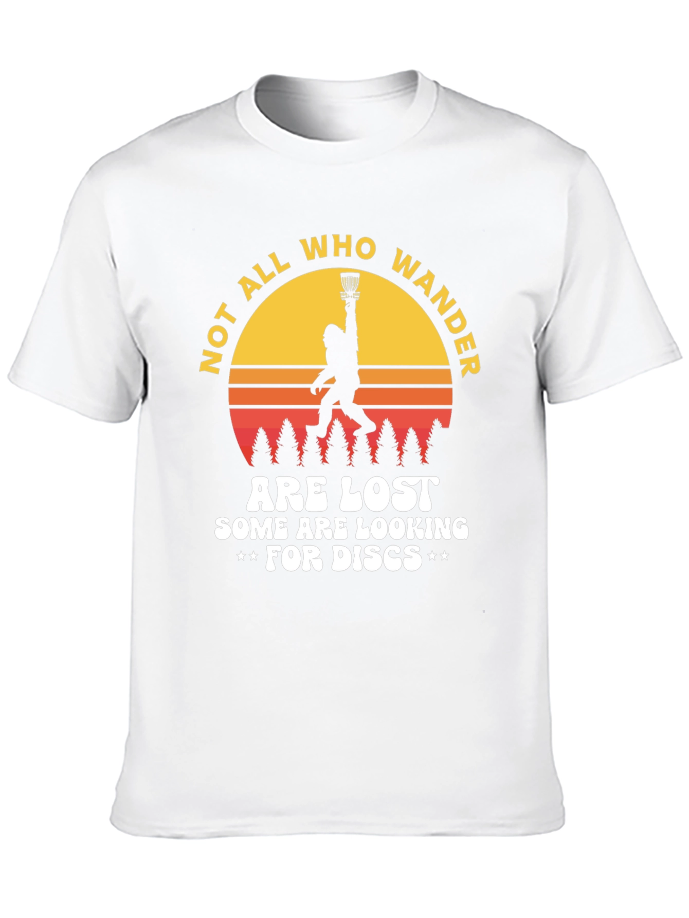 Not All Who Wander Disc Golf Tee