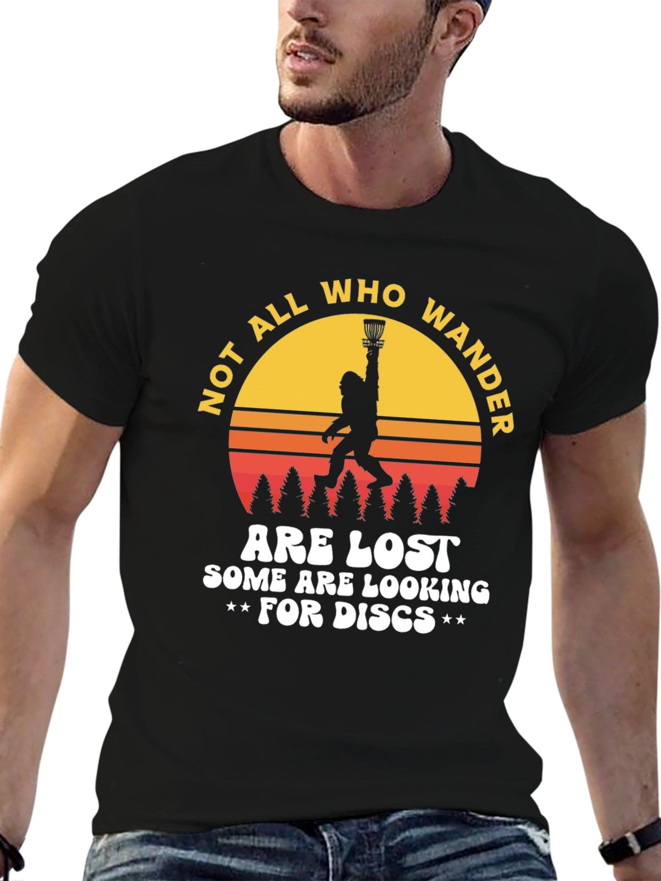Not All Who Wander Disc Golf Tee