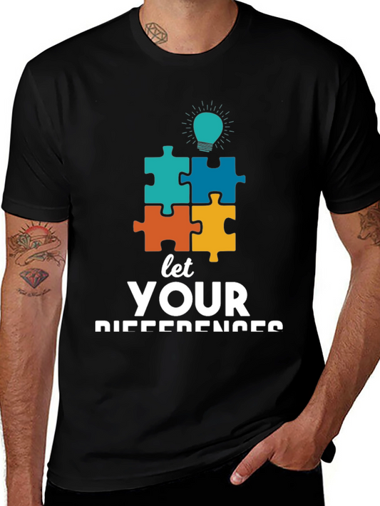 Autism Awareness Graphic Tee: Let Your Differences Shine