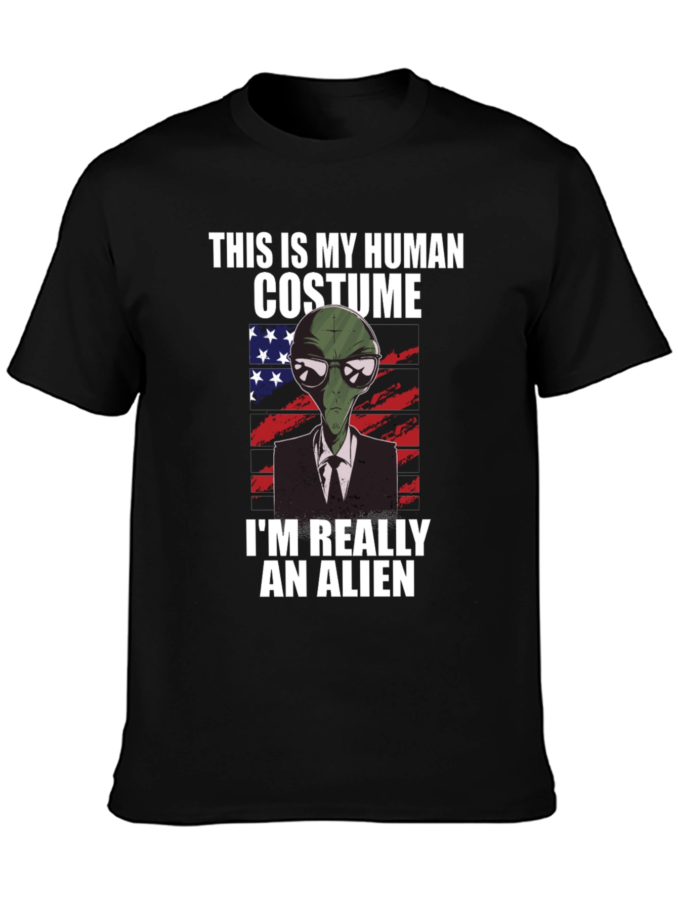 Human Costume Alien T-Shirt: Funny & Unique Design