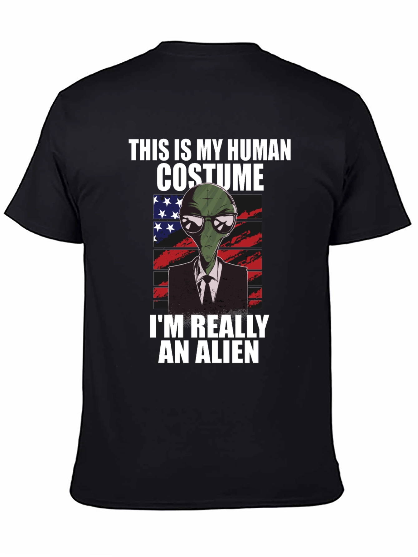 Human Costume Alien T-Shirt: Funny & Unique Design