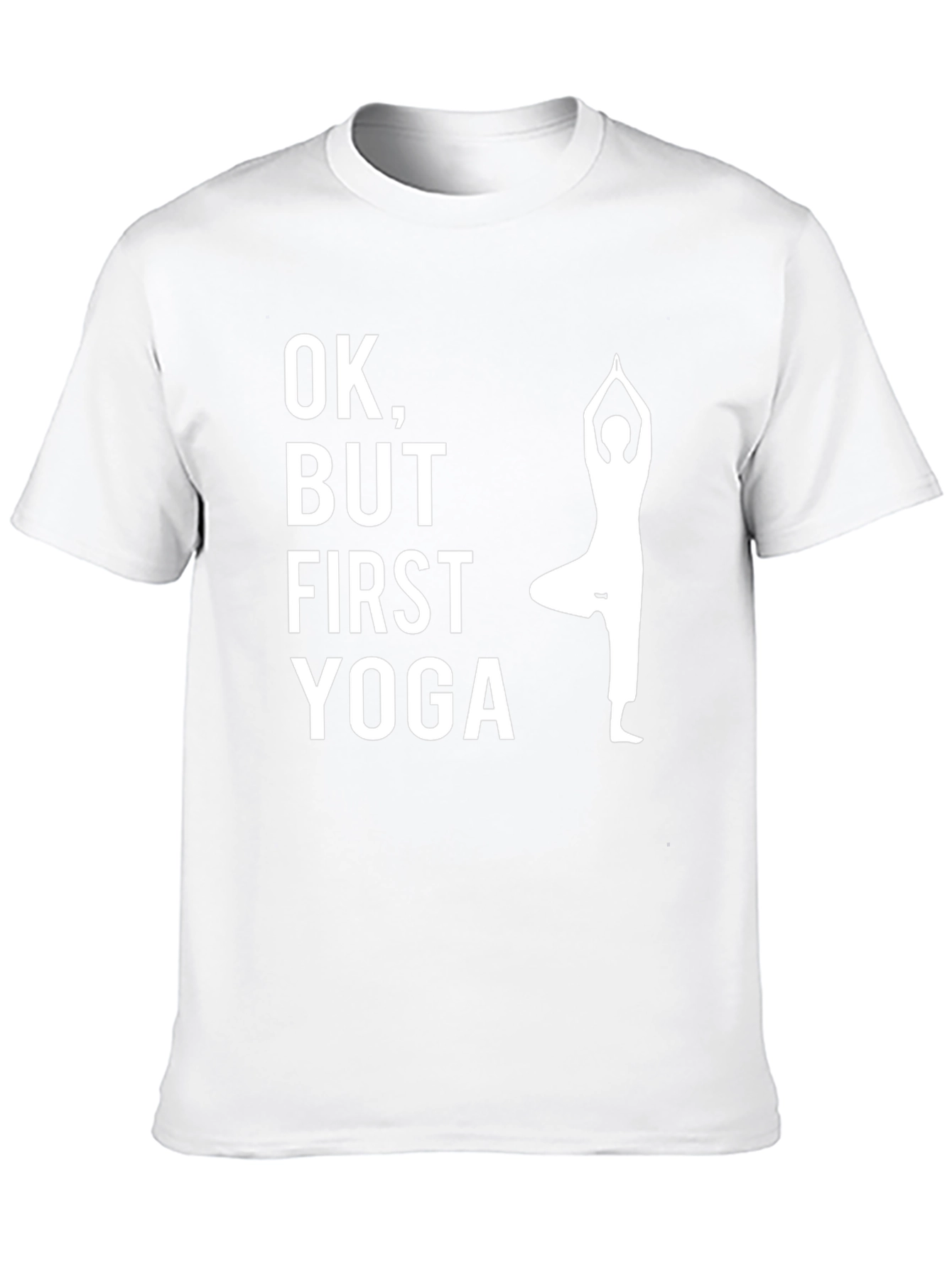 OK But First Yoga T-Shirt - Black