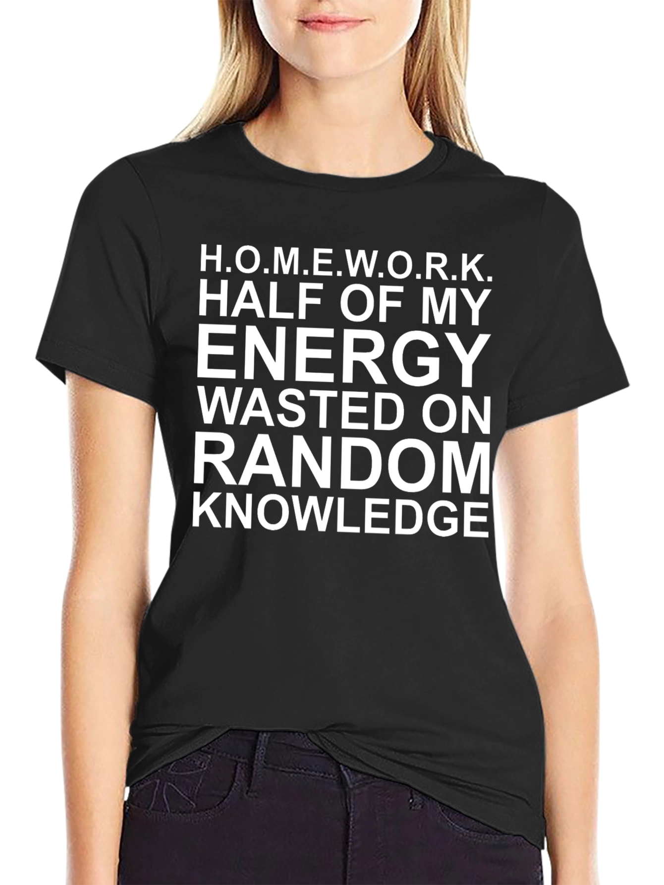 Funny Homework T-Shirt - Random Knowledge Tee