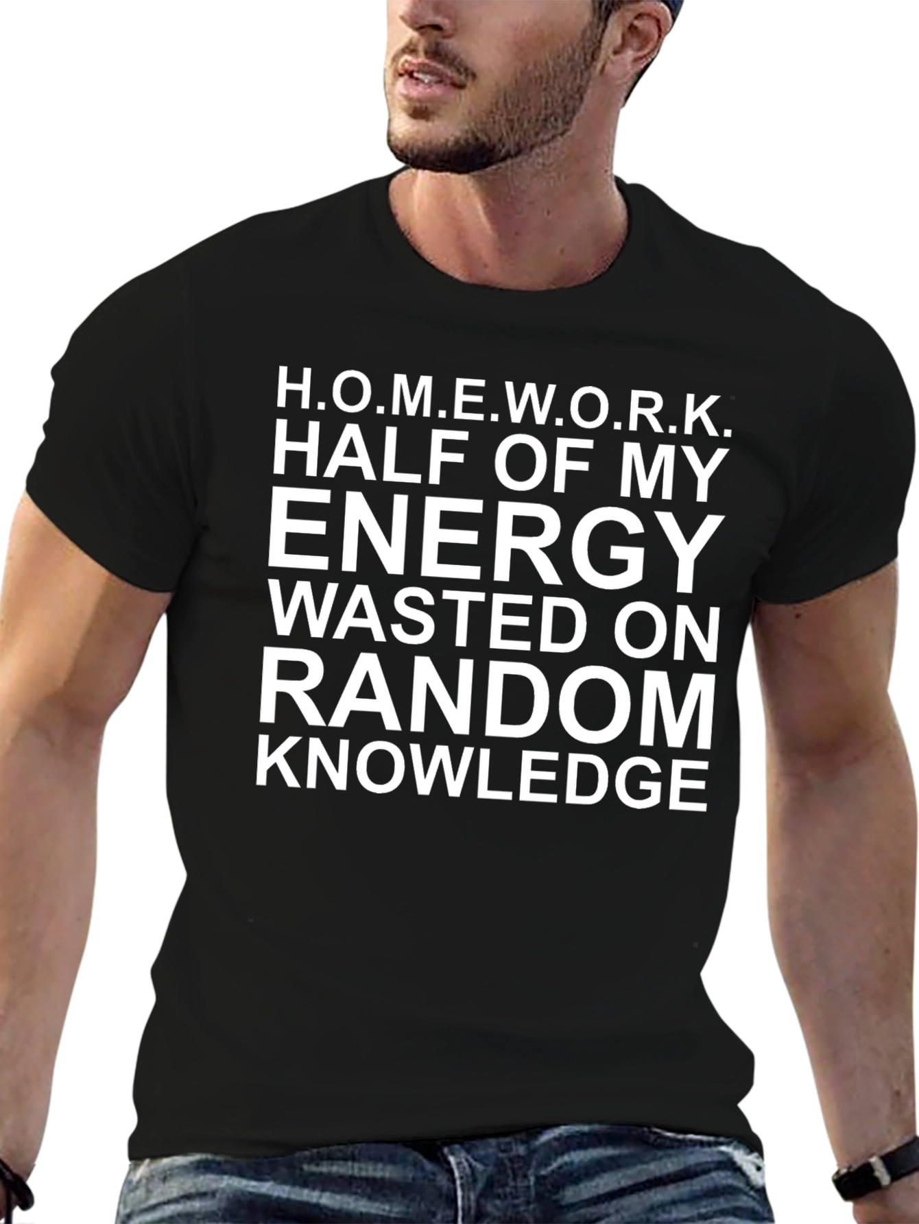 Funny Homework T-Shirt - Random Knowledge Tee