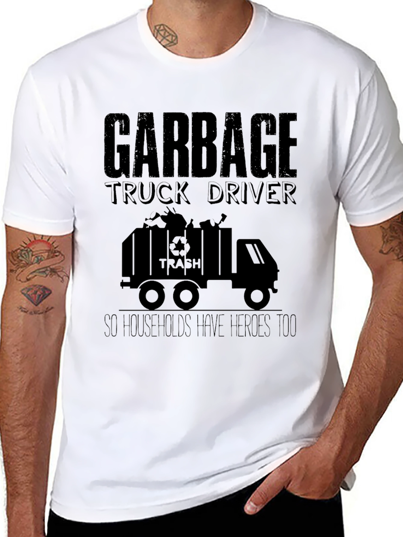 Garbage Truck Driver Hero T-Shirt