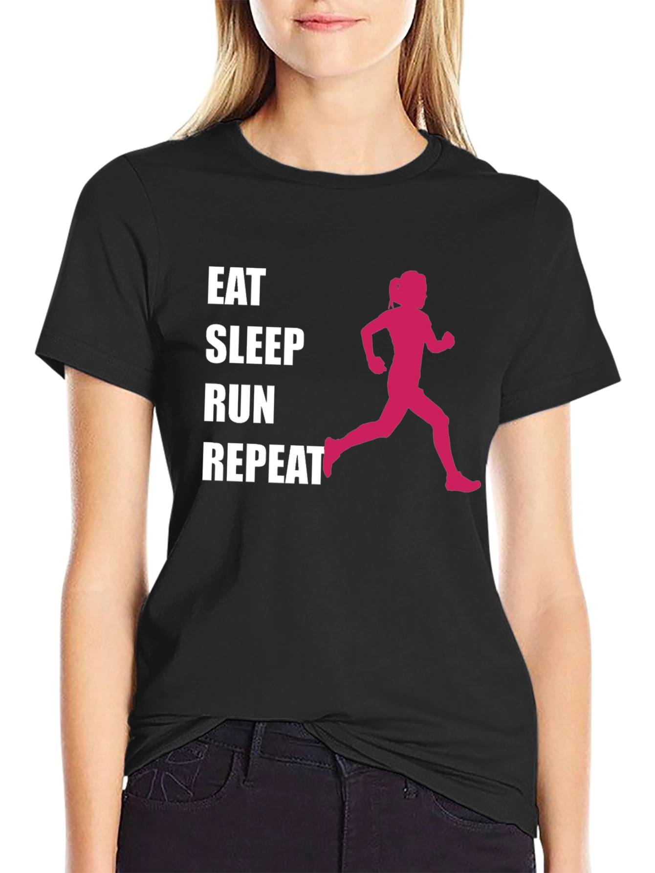 Eat Sleep Run Repeat Graphic Tee
