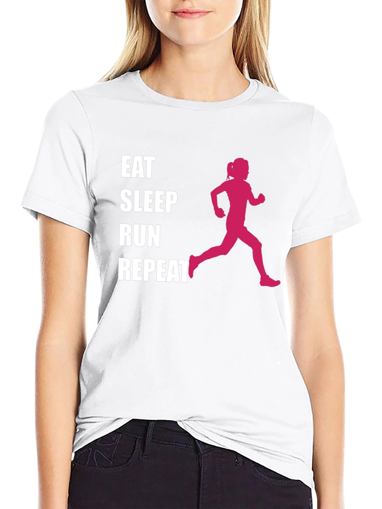 Eat Sleep Run Repeat Graphic Tee