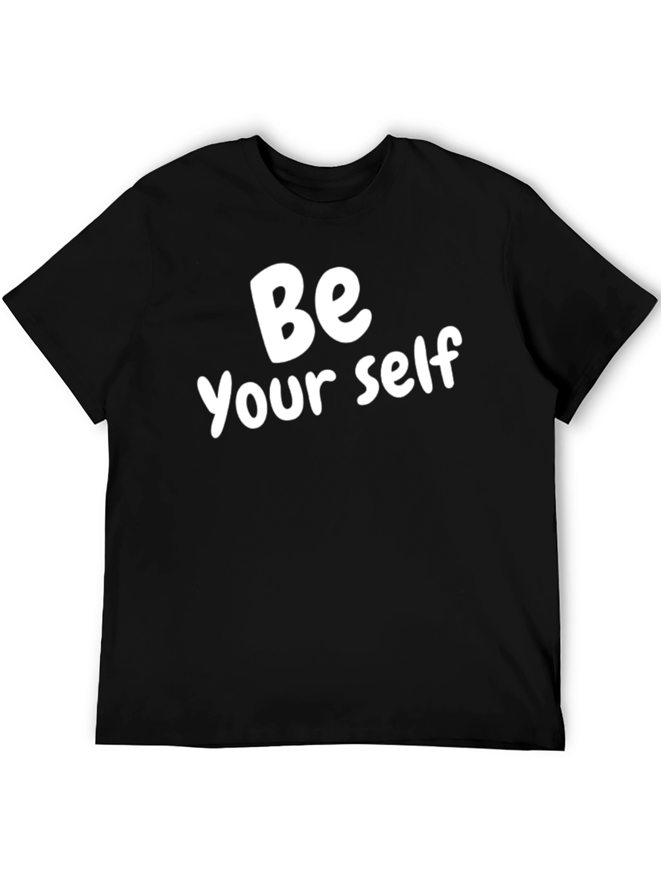 Be Yourself T-Shirt - Black Cotton Blend