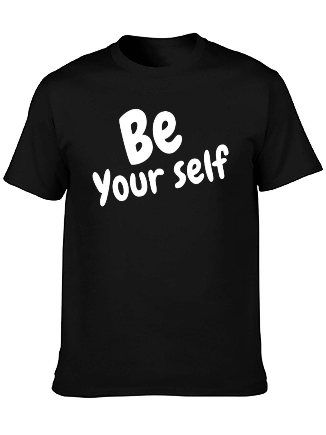 Be Yourself T-Shirt - Black Cotton Blend