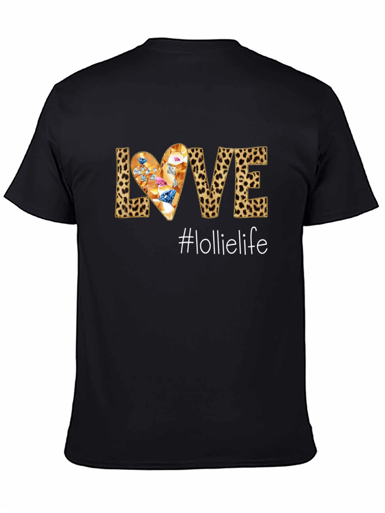 Leopard Print Love Graphic Tee - Lollielife