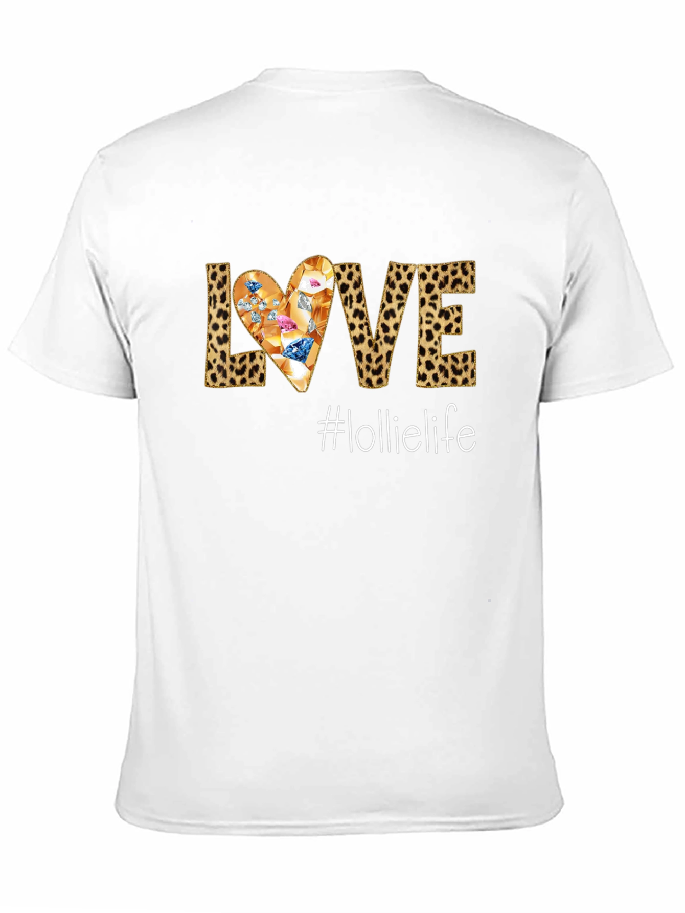 Leopard Print Love Graphic Tee - Lollielife