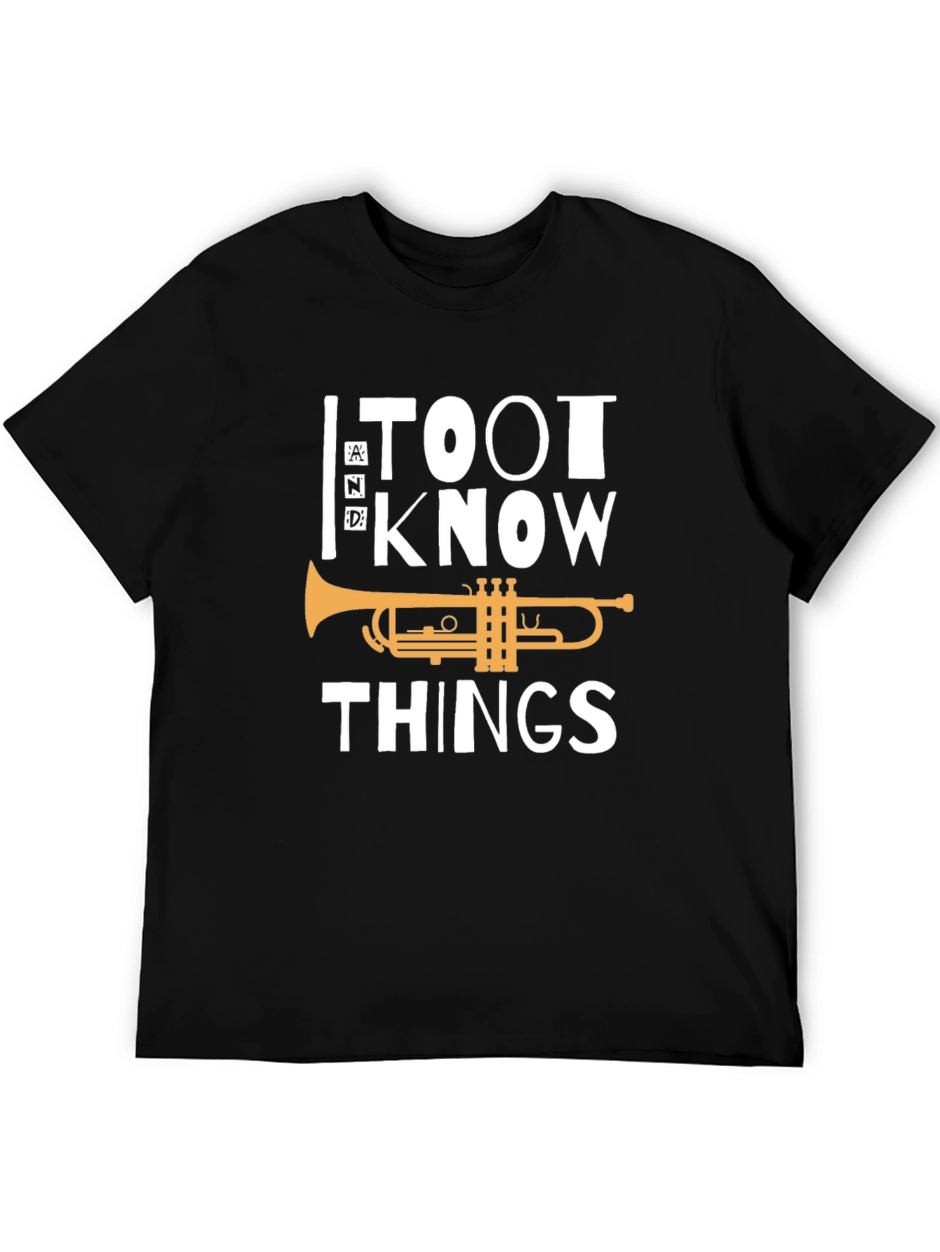 Toot and Know Things Trumpet Player Graphic Tee