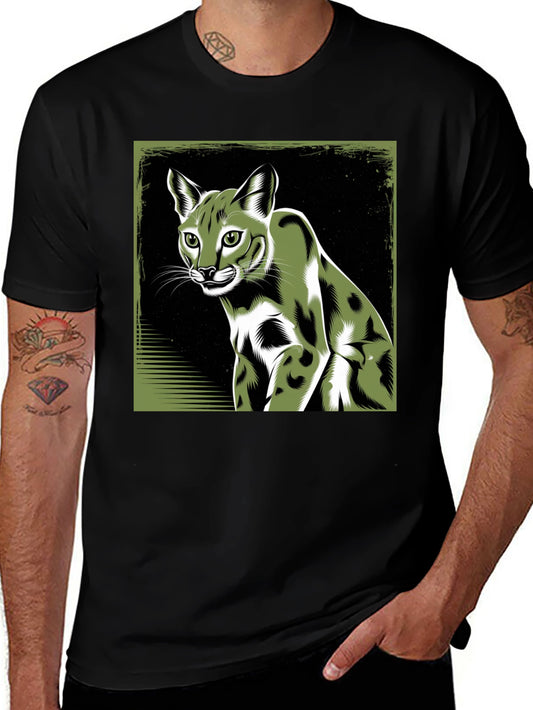 Cool Caracal Cat Graphic Tee