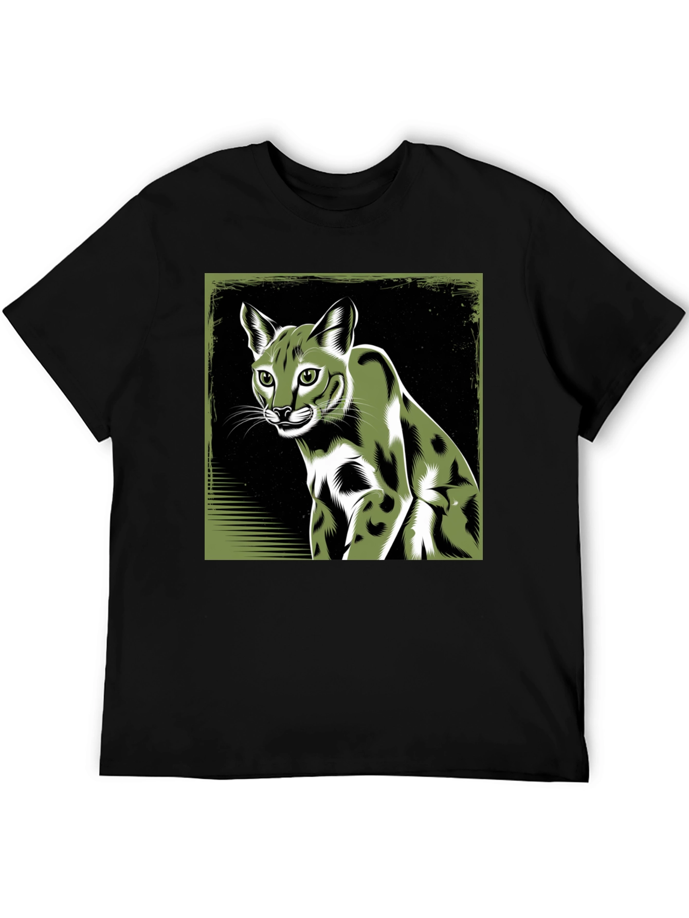 Cool Caracal Cat Graphic Tee