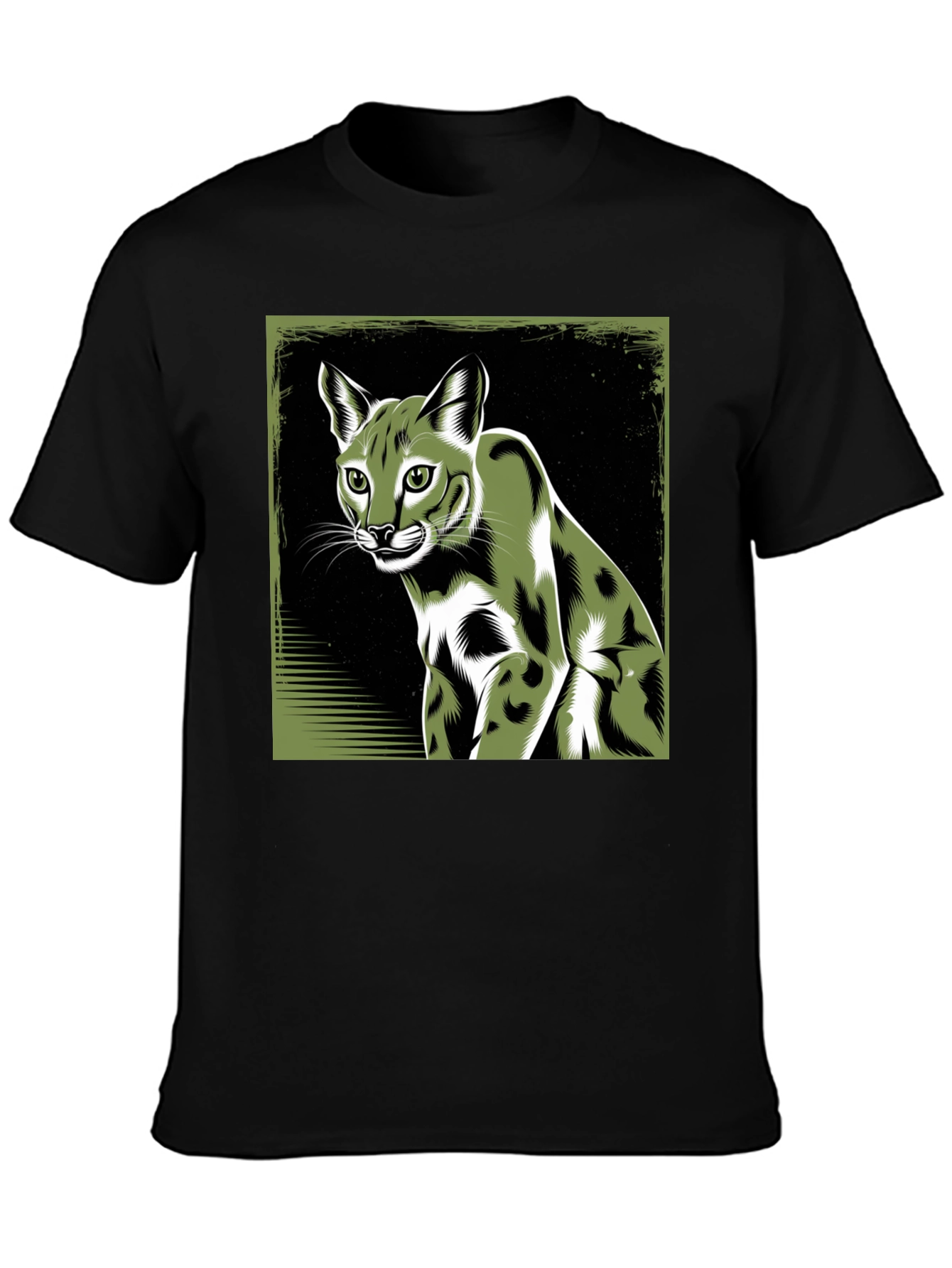 Cool Caracal Cat Graphic Tee