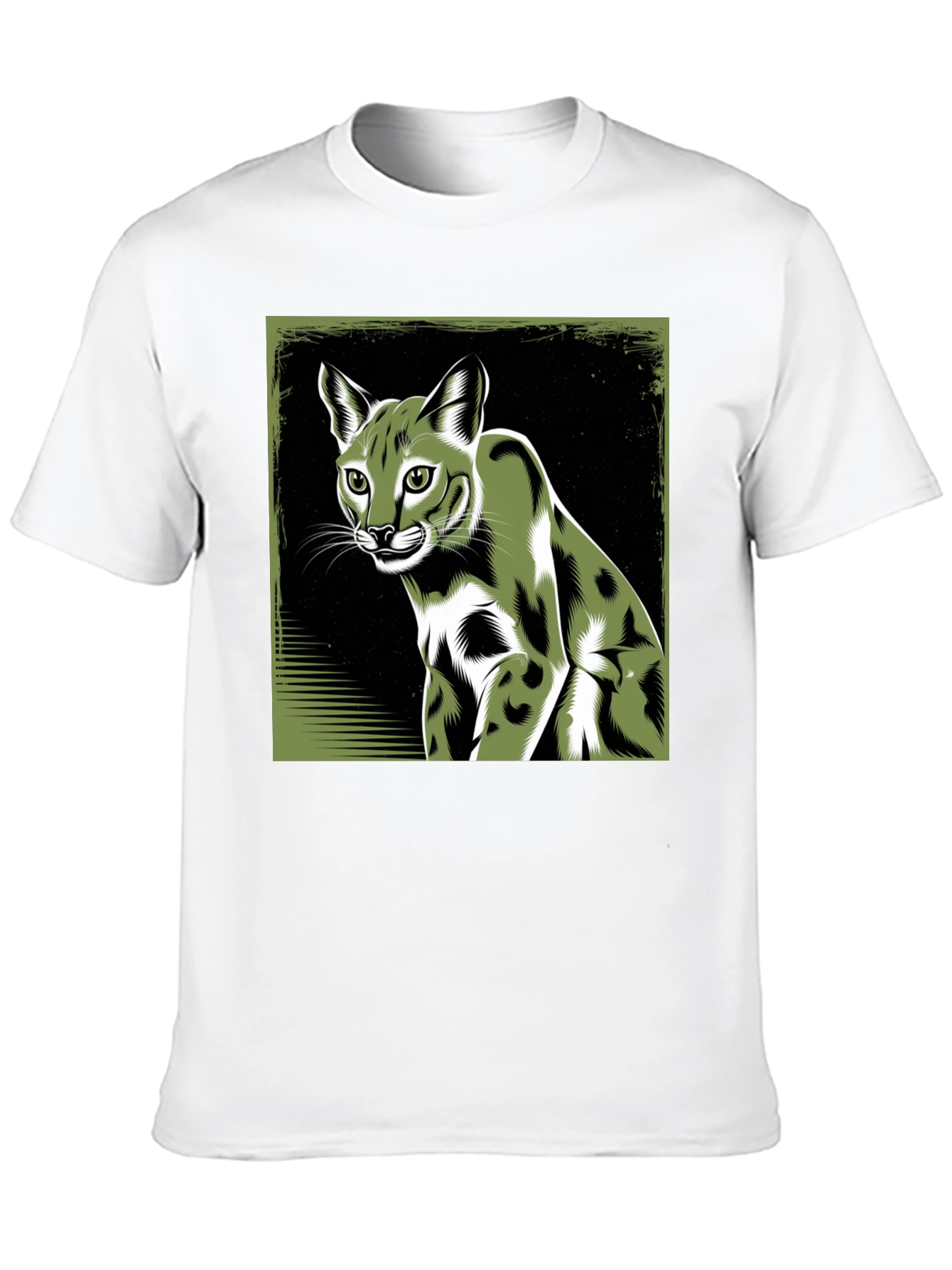Cool Caracal Cat Graphic Tee