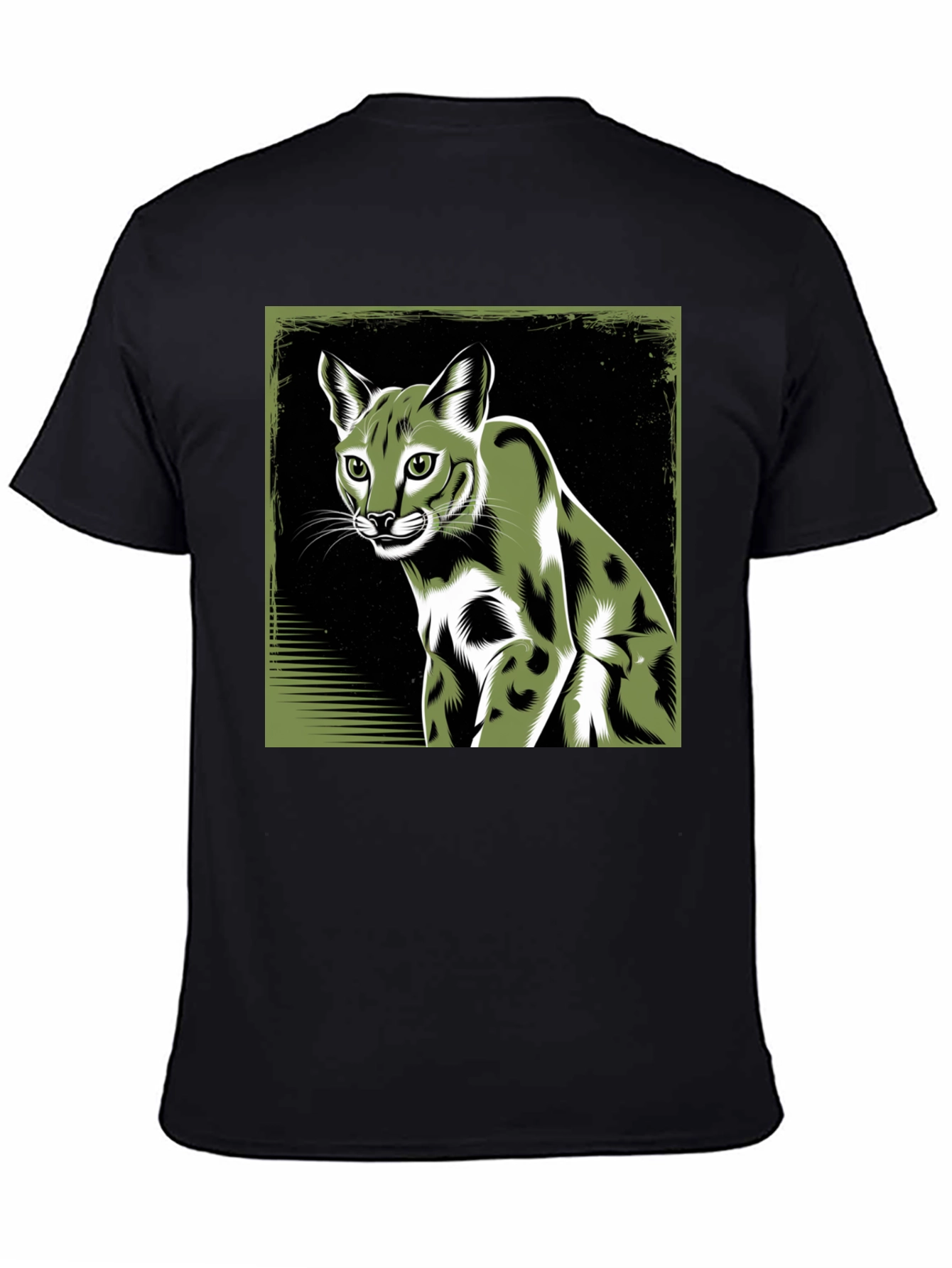 Cool Caracal Cat Graphic Tee