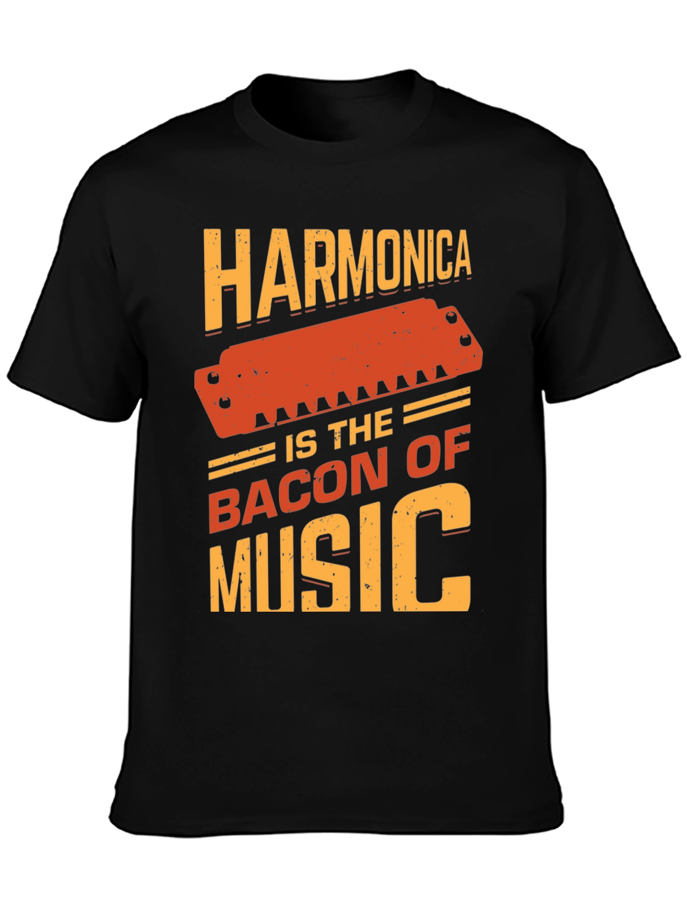 Harmonica is the Bacon of Music T-Shirt