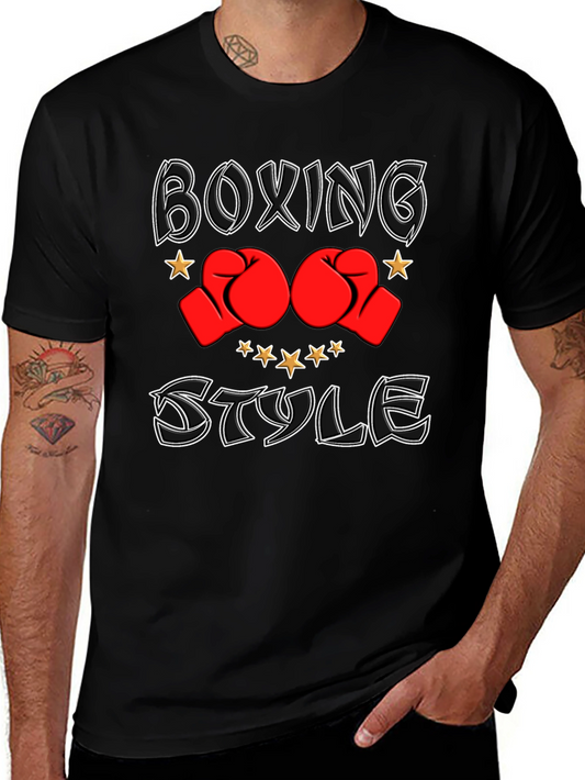 Boxing Style Graphic T-Shirt