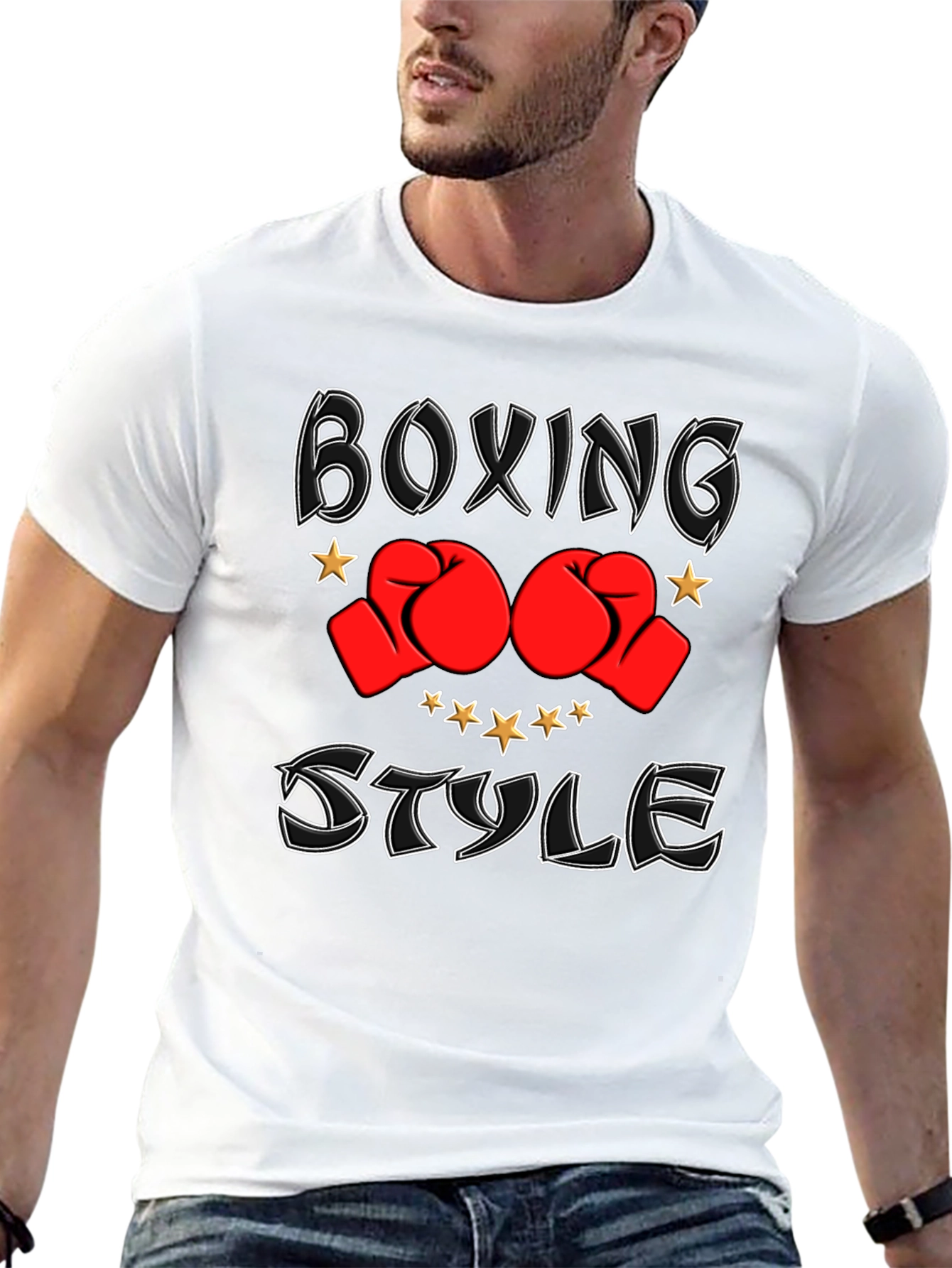 Boxing Style Graphic T-Shirt