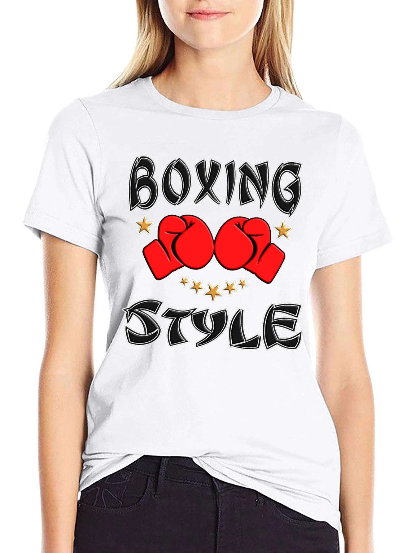 Boxing Style Graphic T-Shirt