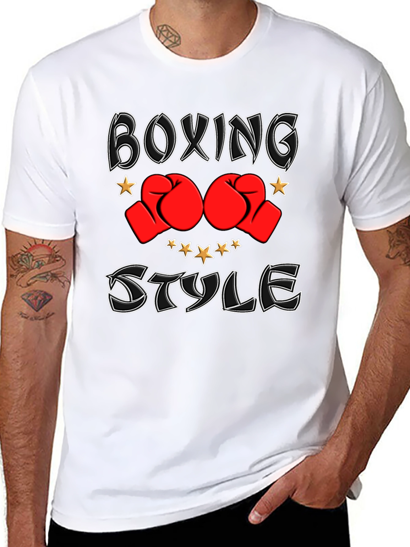 Boxing Style Graphic T-Shirt
