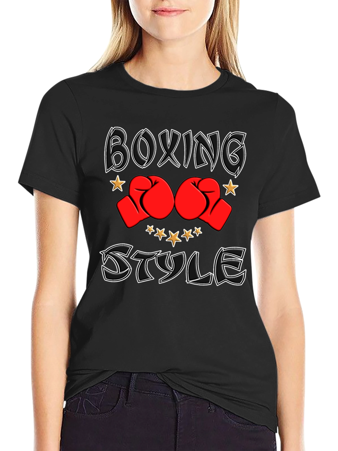 Boxing Style Graphic T-Shirt