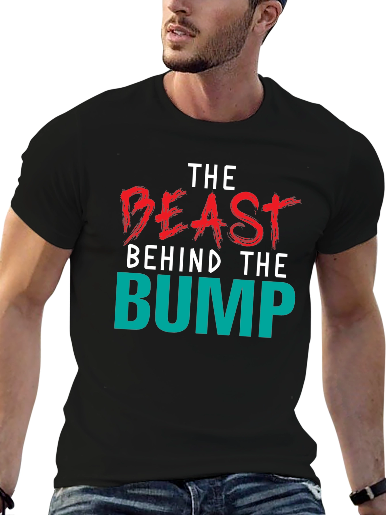 Beast Behind the Bump Mens Graphic Tee