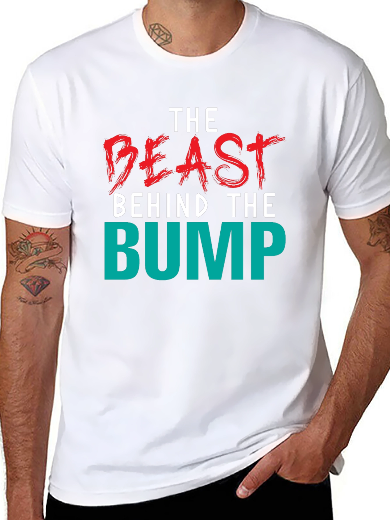 Beast Behind the Bump Mens Graphic Tee
