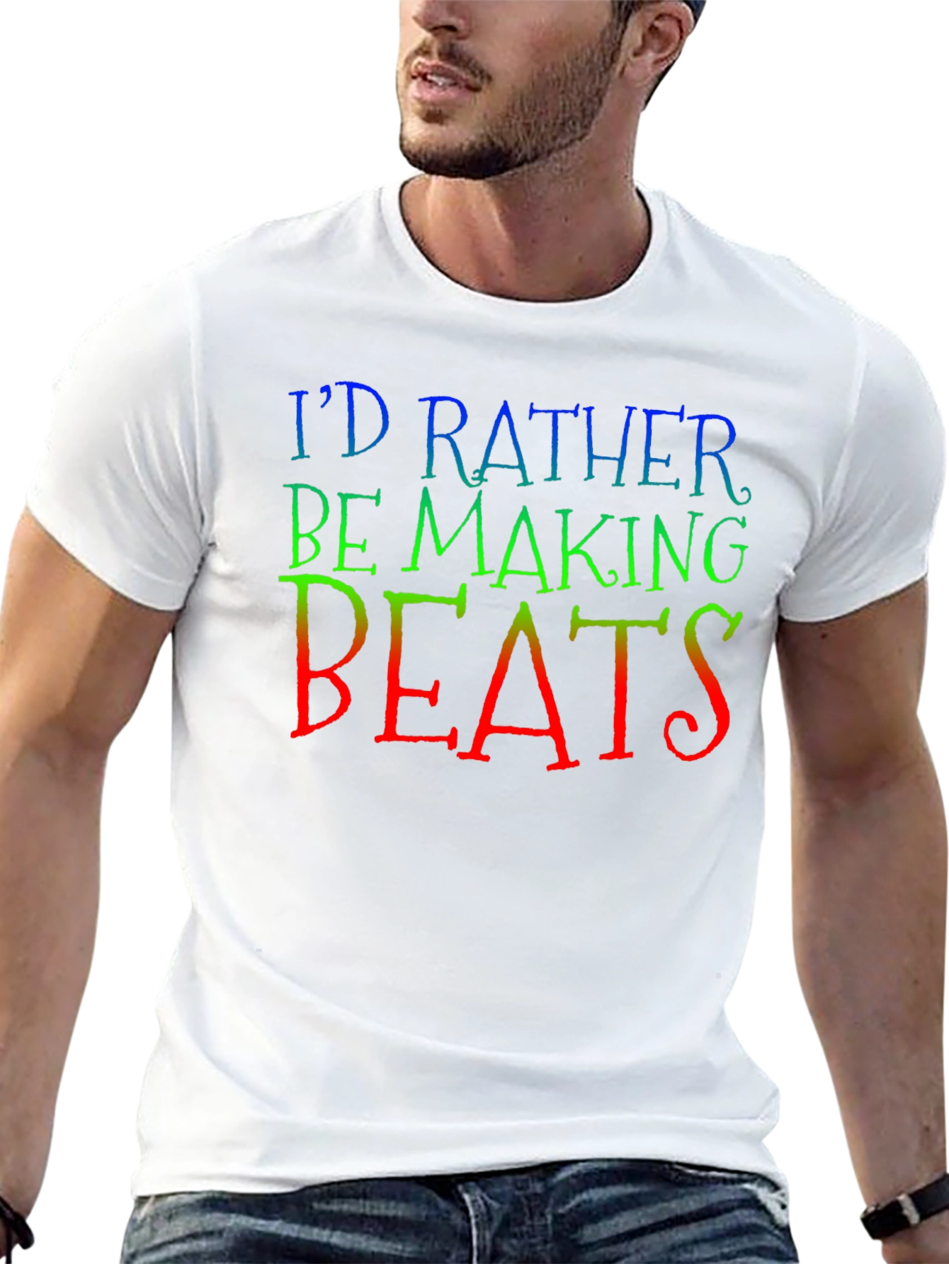 Id Rather Be Making Beats Graphic Tee