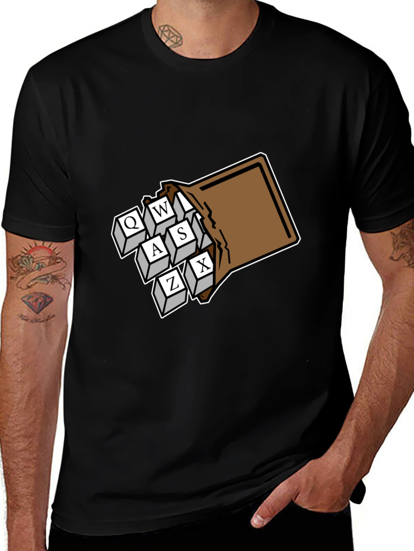 Gamer Keys T-Shirt - QWASZX Design