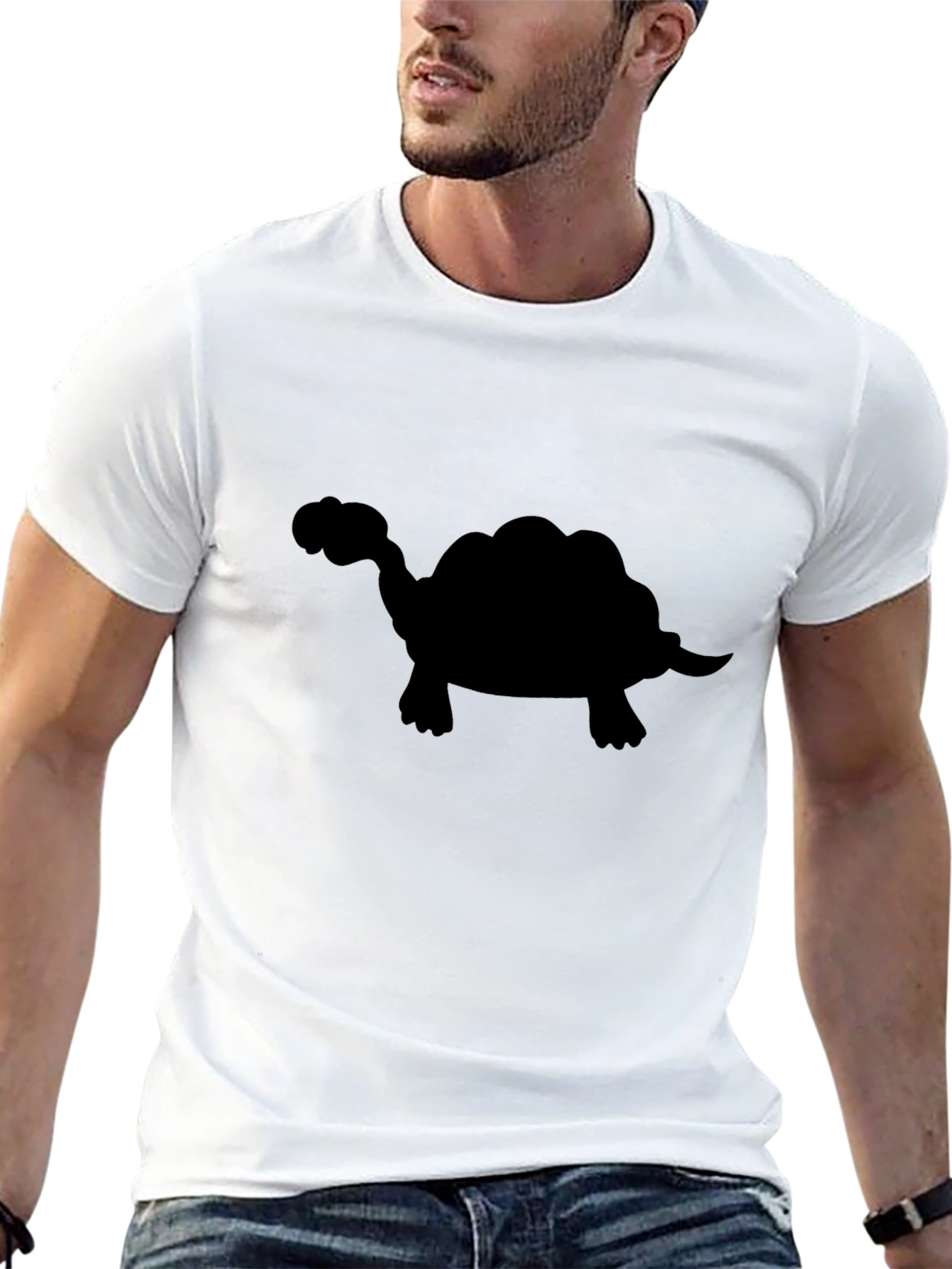 Turtle Silhouette Black T-Shirt