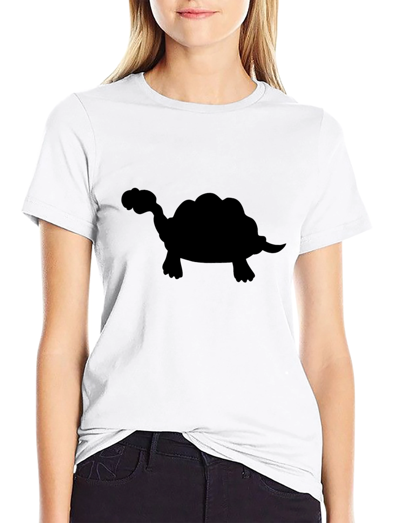 Turtle Silhouette Black T-Shirt