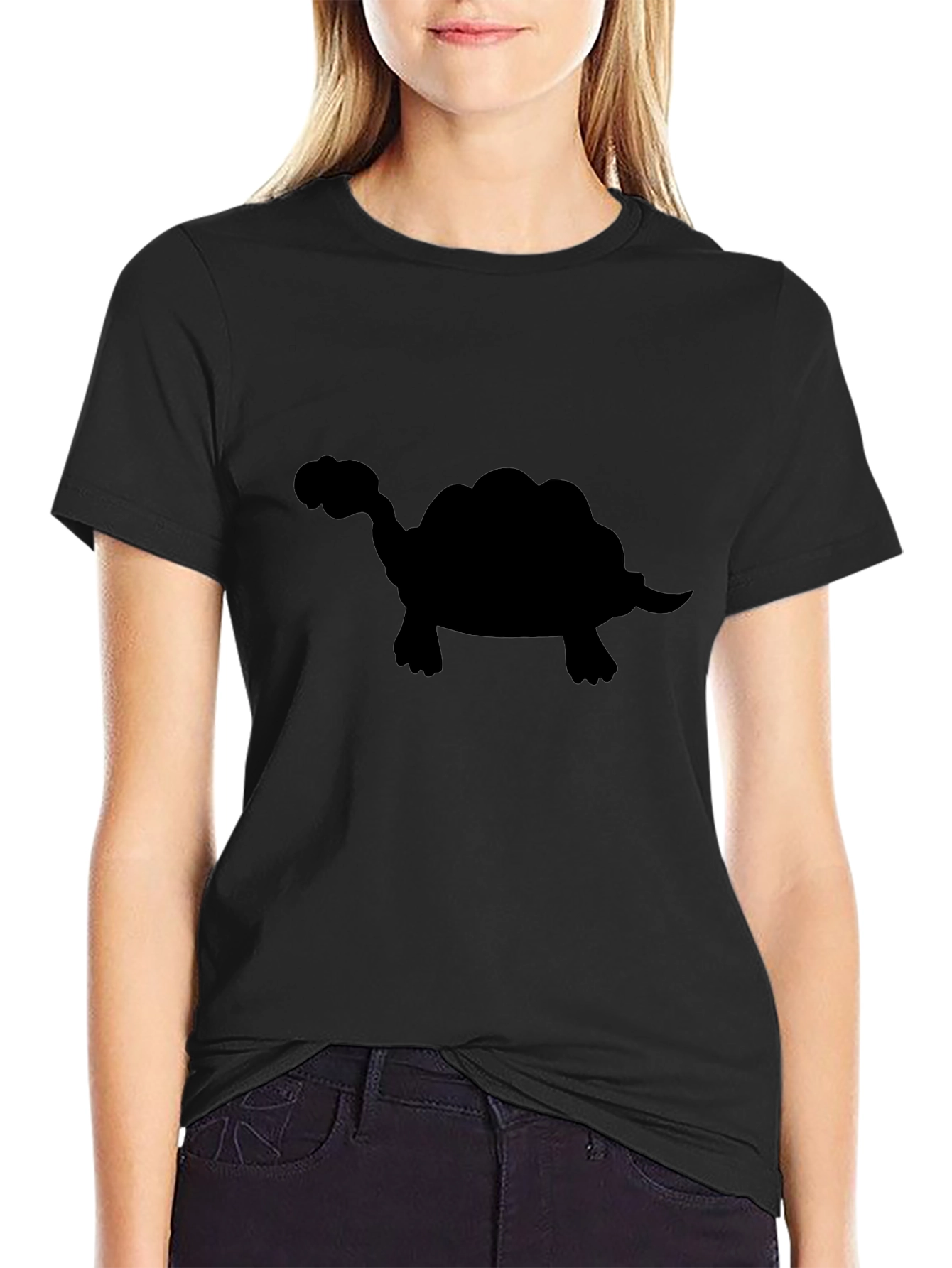 Turtle Silhouette Black T-Shirt