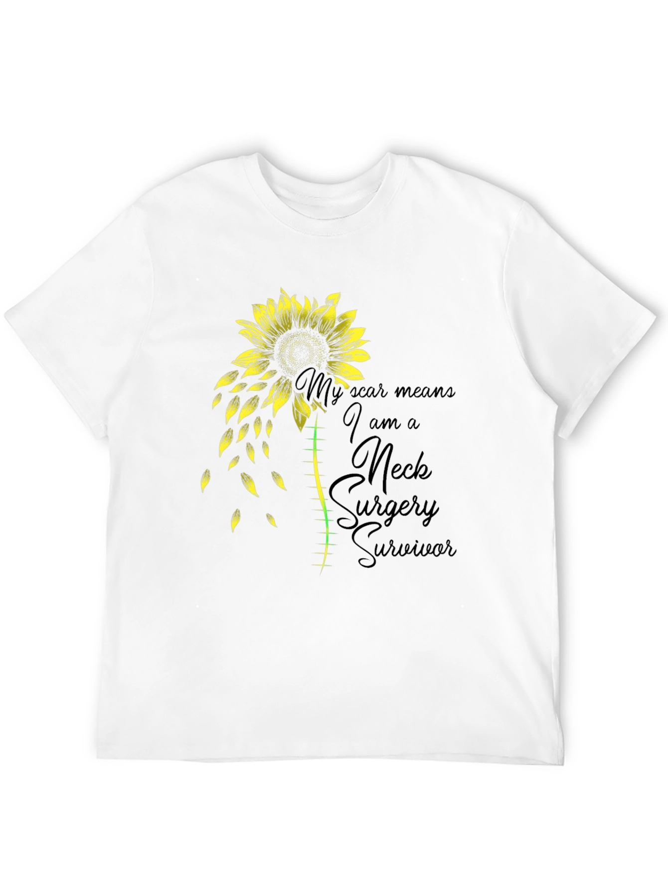 Neck Surgery Survivor Sunflower T-Shirt