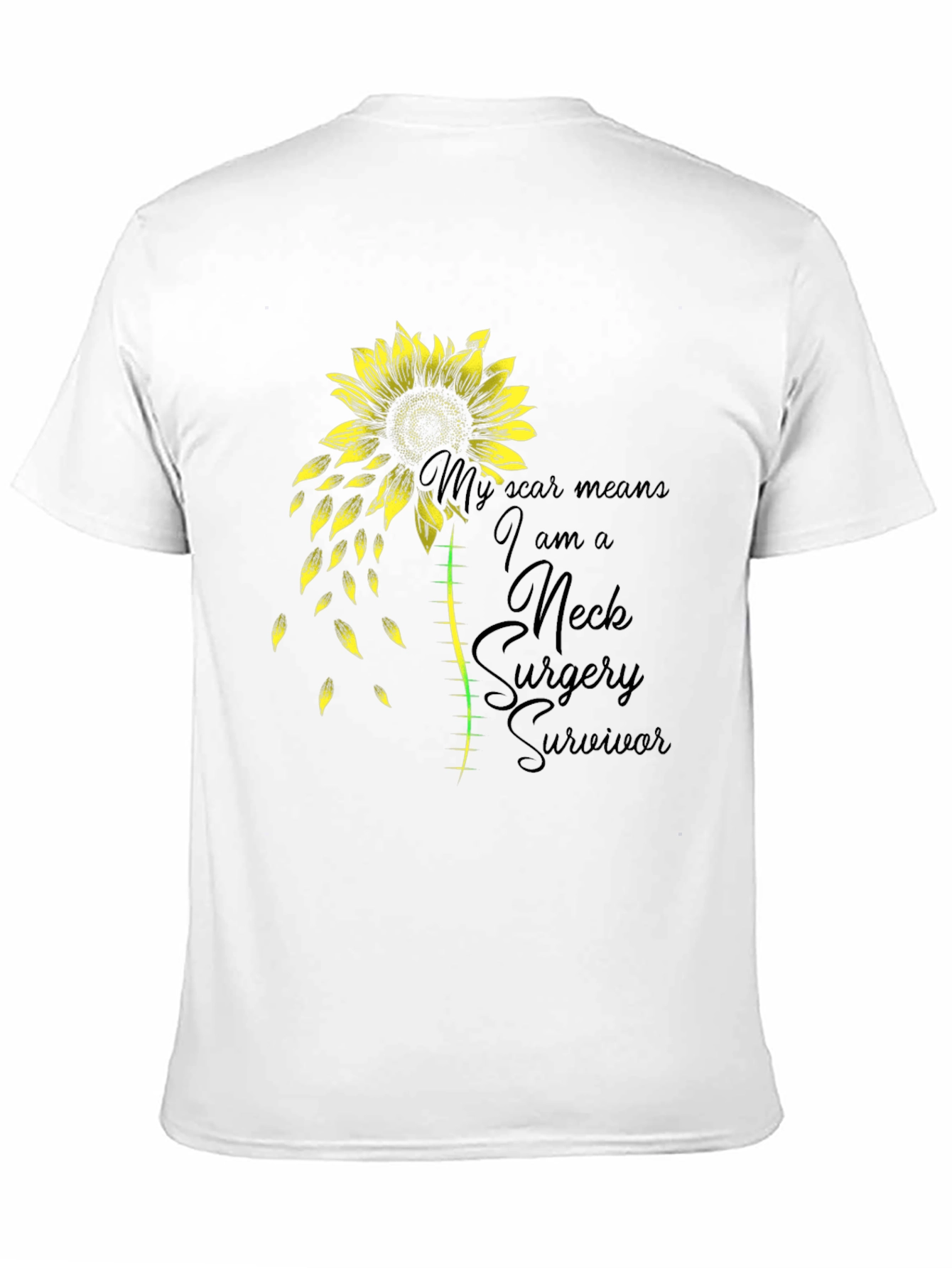 Neck Surgery Survivor Sunflower T-Shirt